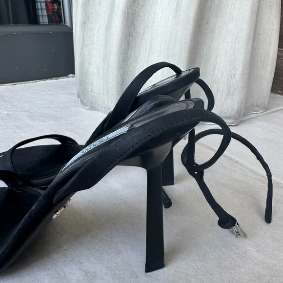 Prada Black Heels with Silver Accents - Picture 8 of 8